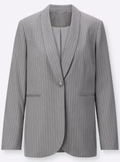 Blazer mit Nadelstreifen