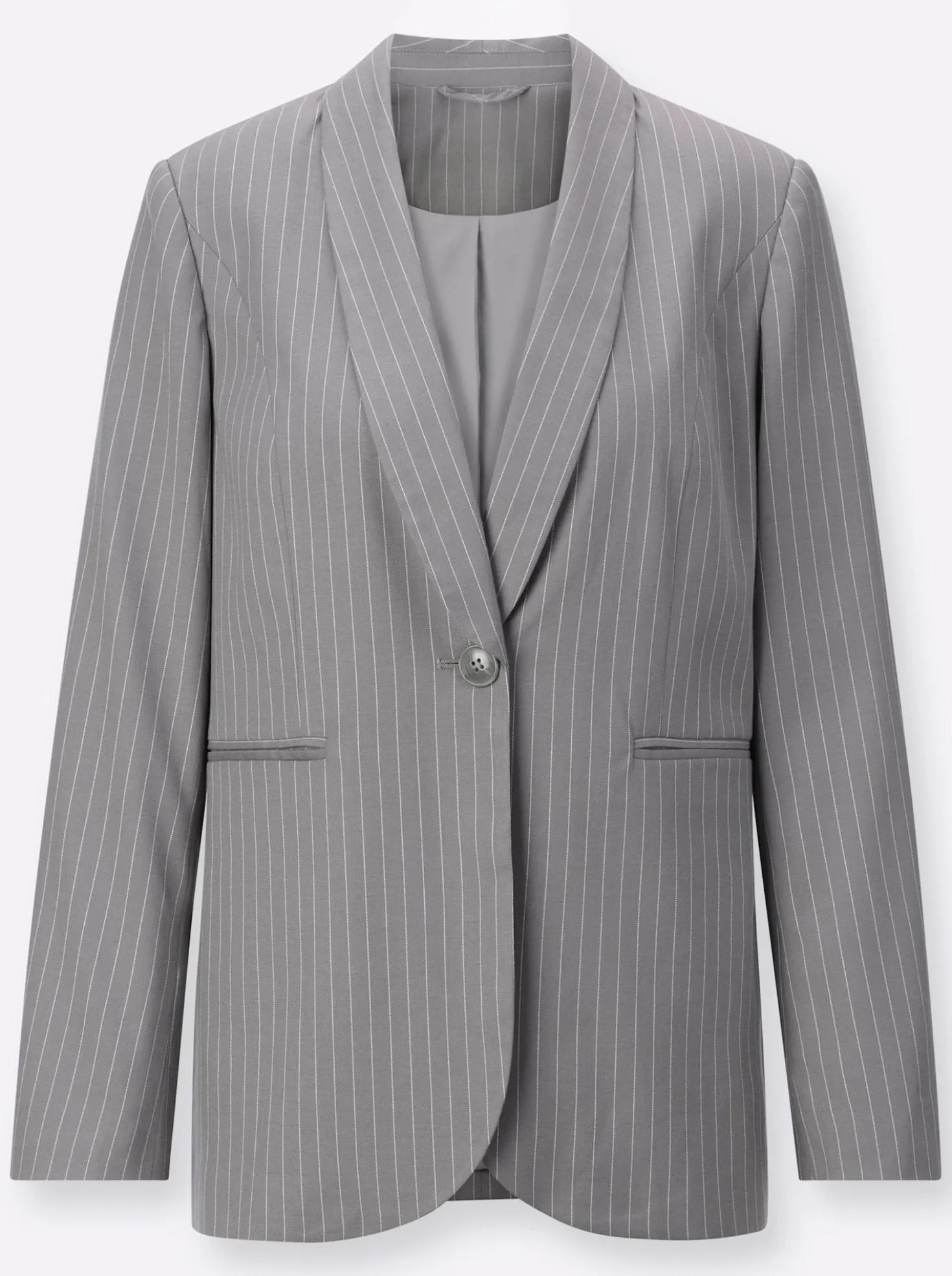 Blazer mit Nadelstreifen