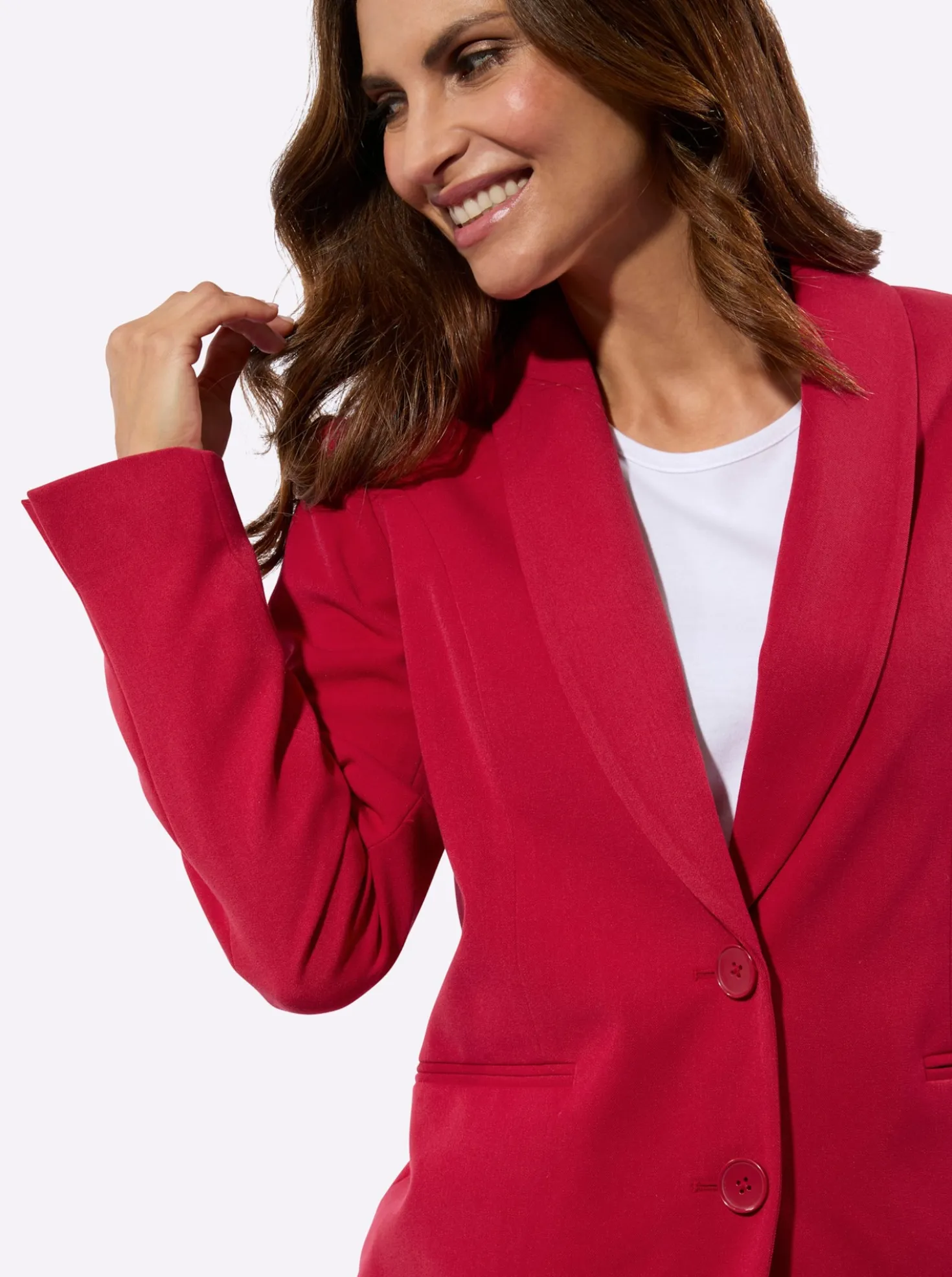 Blazer mit Schulterpolstern