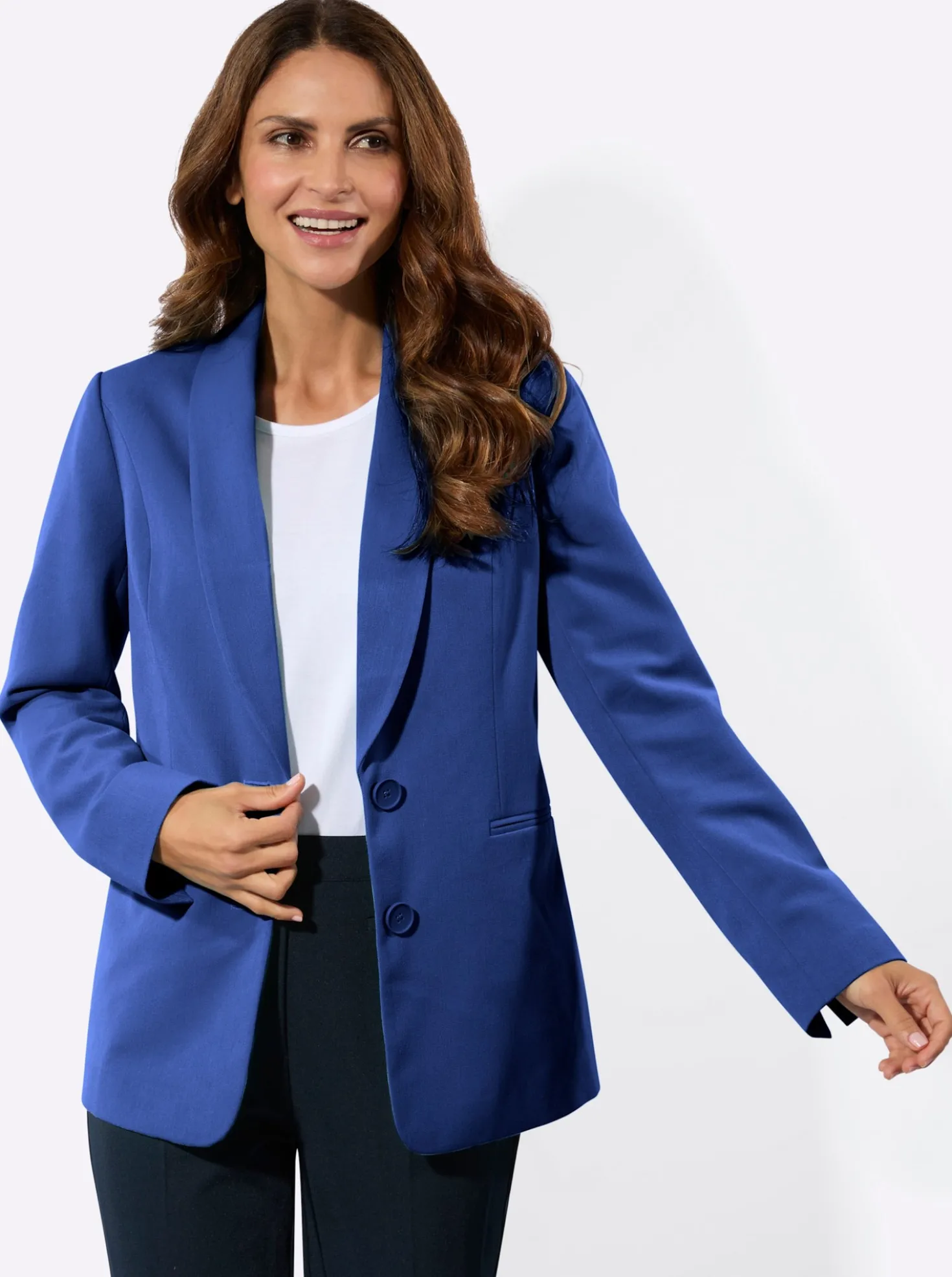 Blazer mit Schulterpolstern