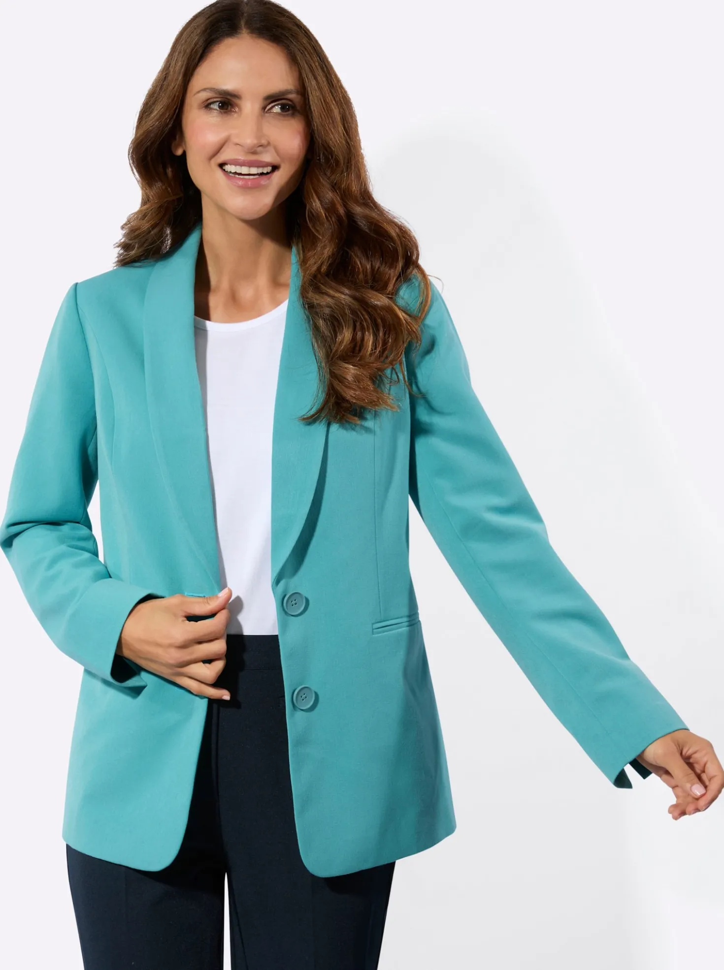 Blazer mit Schulterpolstern