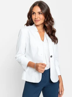 Blazer mit Schulterpolstern