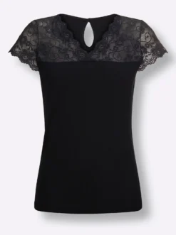 Blazershirt mit Satin-Paspelierung