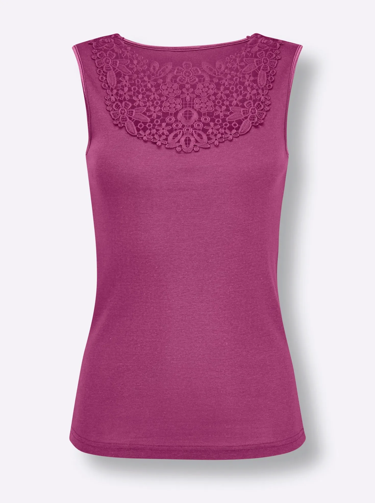Blazershirt mit Spitzeneinsatz