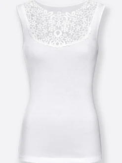 Blazershirt mit Spitzeneinsatz