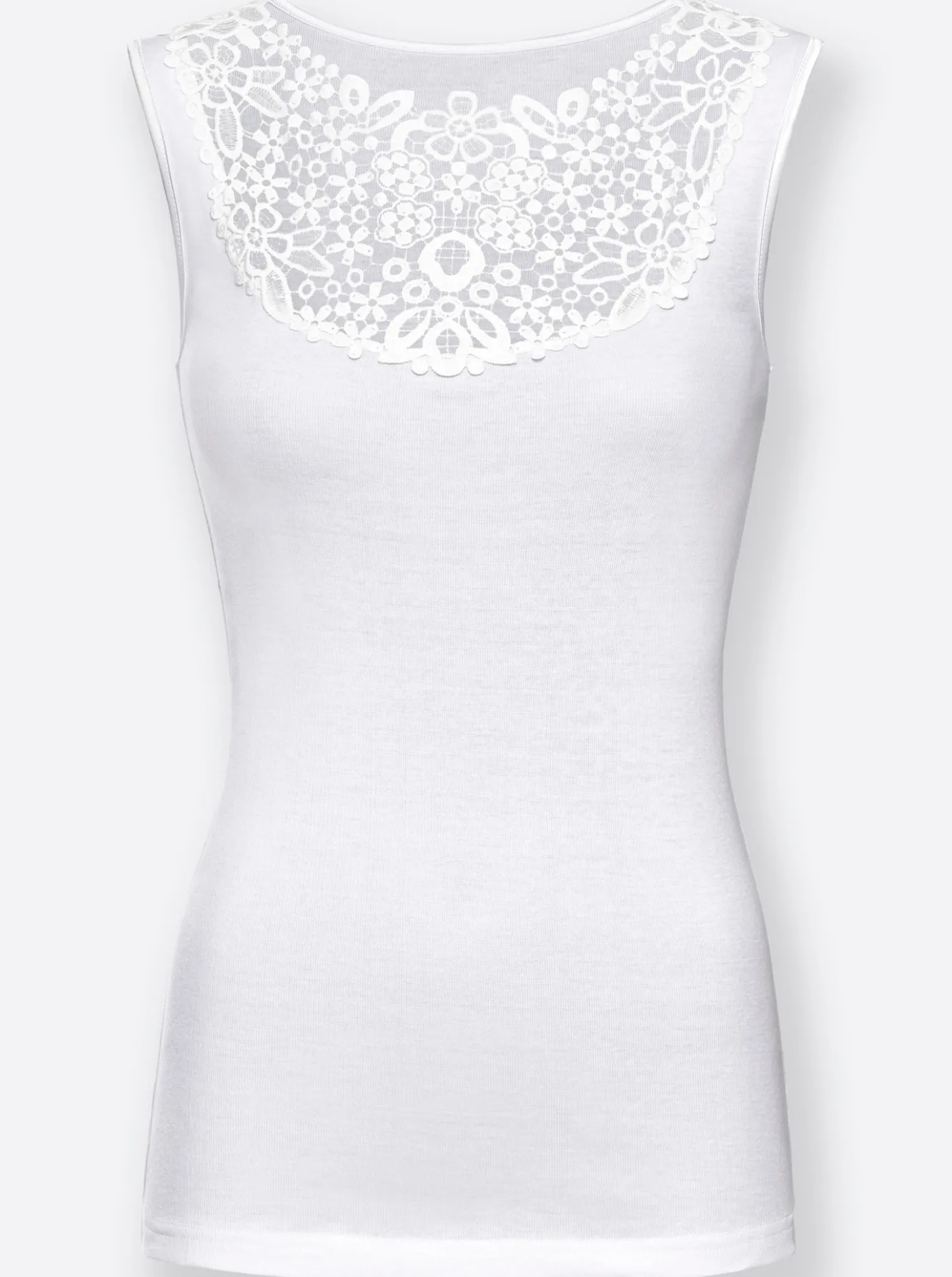 Blazershirt mit Spitzeneinsatz