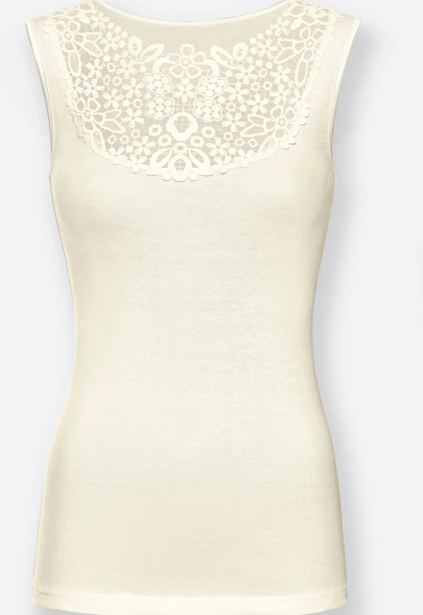 Blazershirt mit Spitzeneinsatz