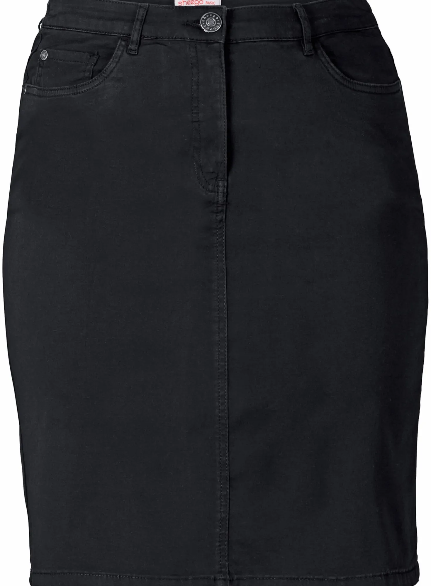 Bleistiftrock aus Stretch-Twill