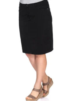 Bleistiftrock aus Stretch-Twill