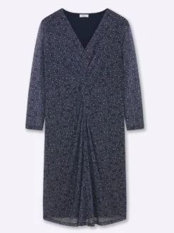 Blumenkleid aus Mesh, mit Knotendetail