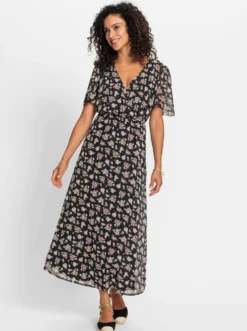 Blumenkleid in Georgette-Qualität
