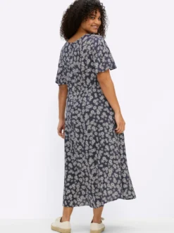 Blumenkleid mit Knotendetail