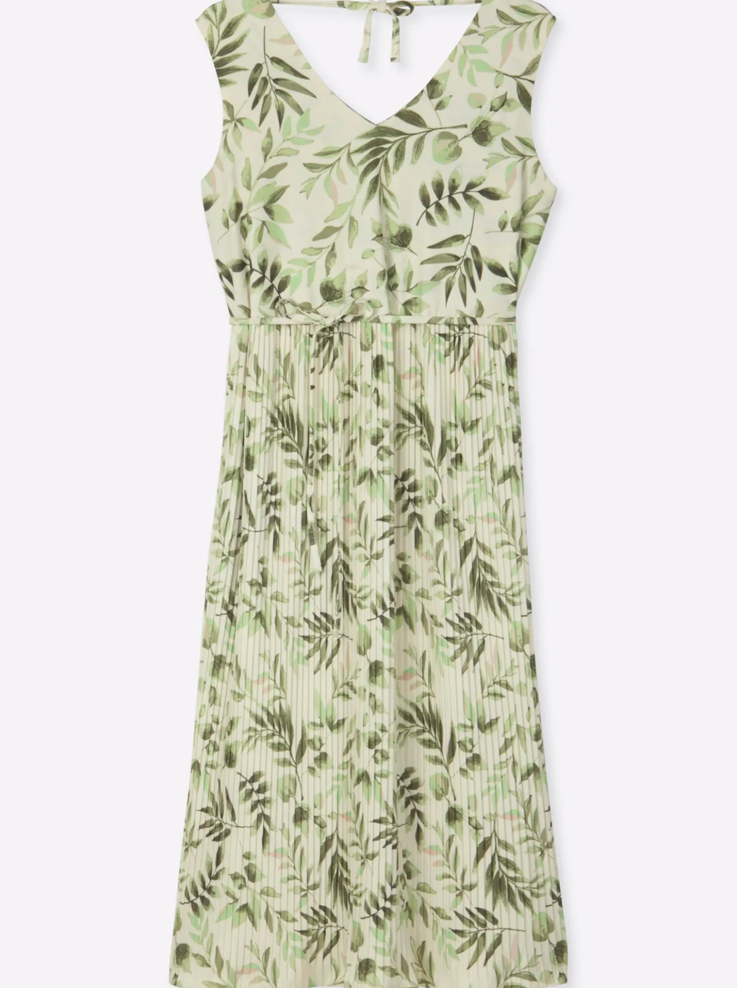Blumenkleid mit plissiertem Rock