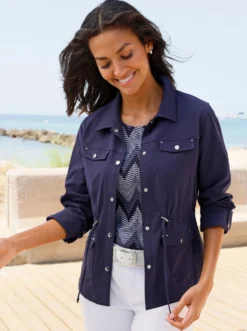 Blusenblazer mit Tunnelzug in der Taille