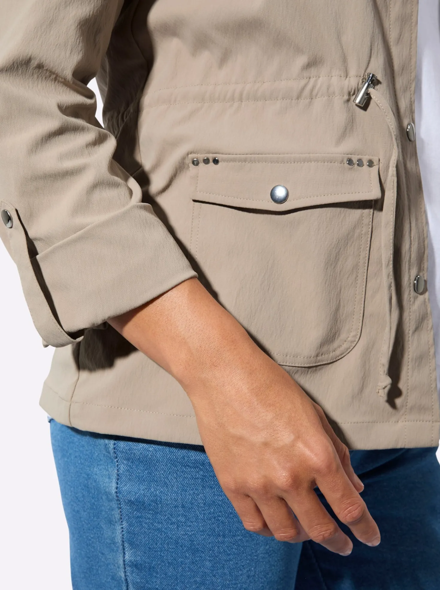 Blusenblazer mit Tunnelzug in der Taille
