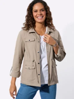 Blusenblazer mit Tunnelzug in der Taille
