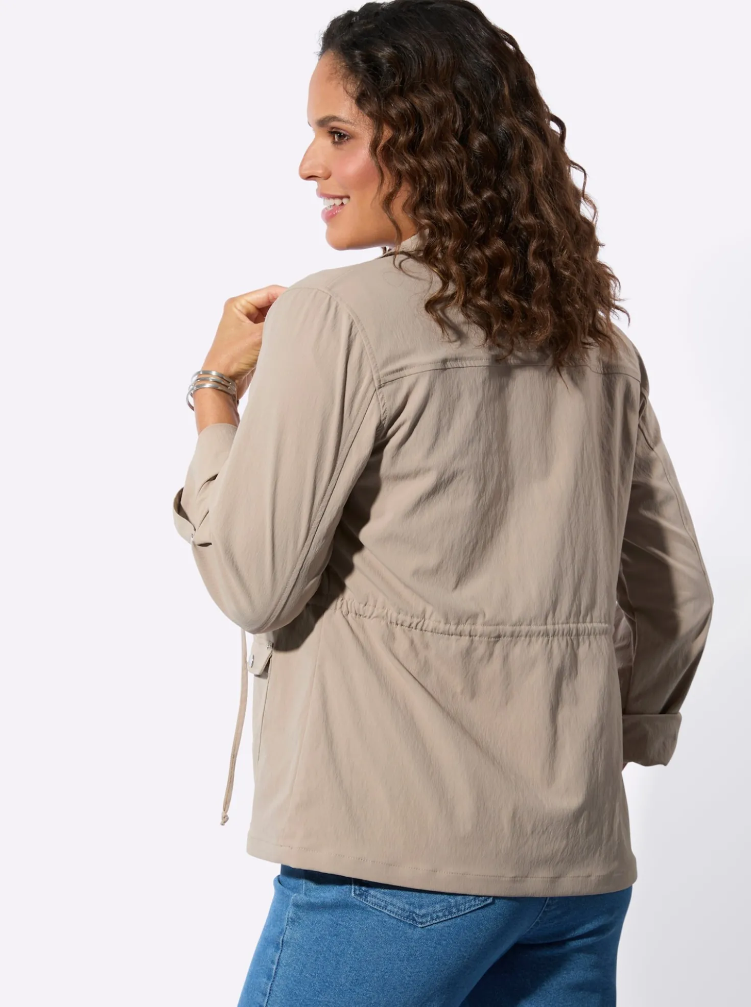 Blusenblazer mit Tunnelzug in der Taille