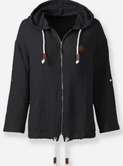 Blusenjacke in Musselin-Qualität