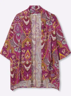 Blusenjacke mit floralem Muster