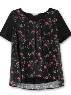 Blusenshirt in Lagenoptik