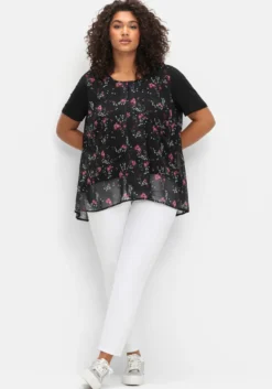 Blusenshirt in Lagenoptik