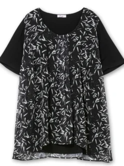 Blusenshirt in Lagenoptik
