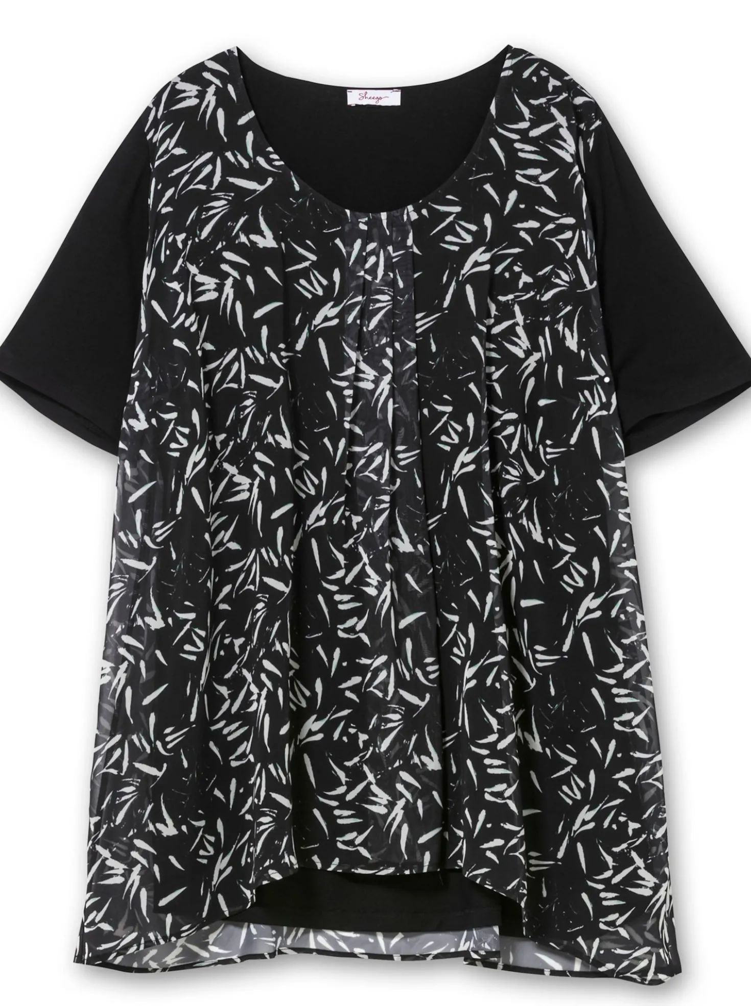Blusenshirt in Lagenoptik