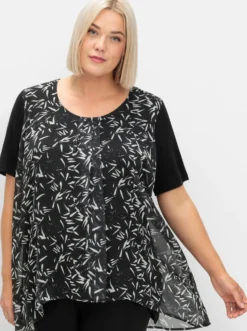 Blusenshirt in Lagenoptik