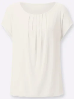 Blusenshirt mit elastischem Saum
