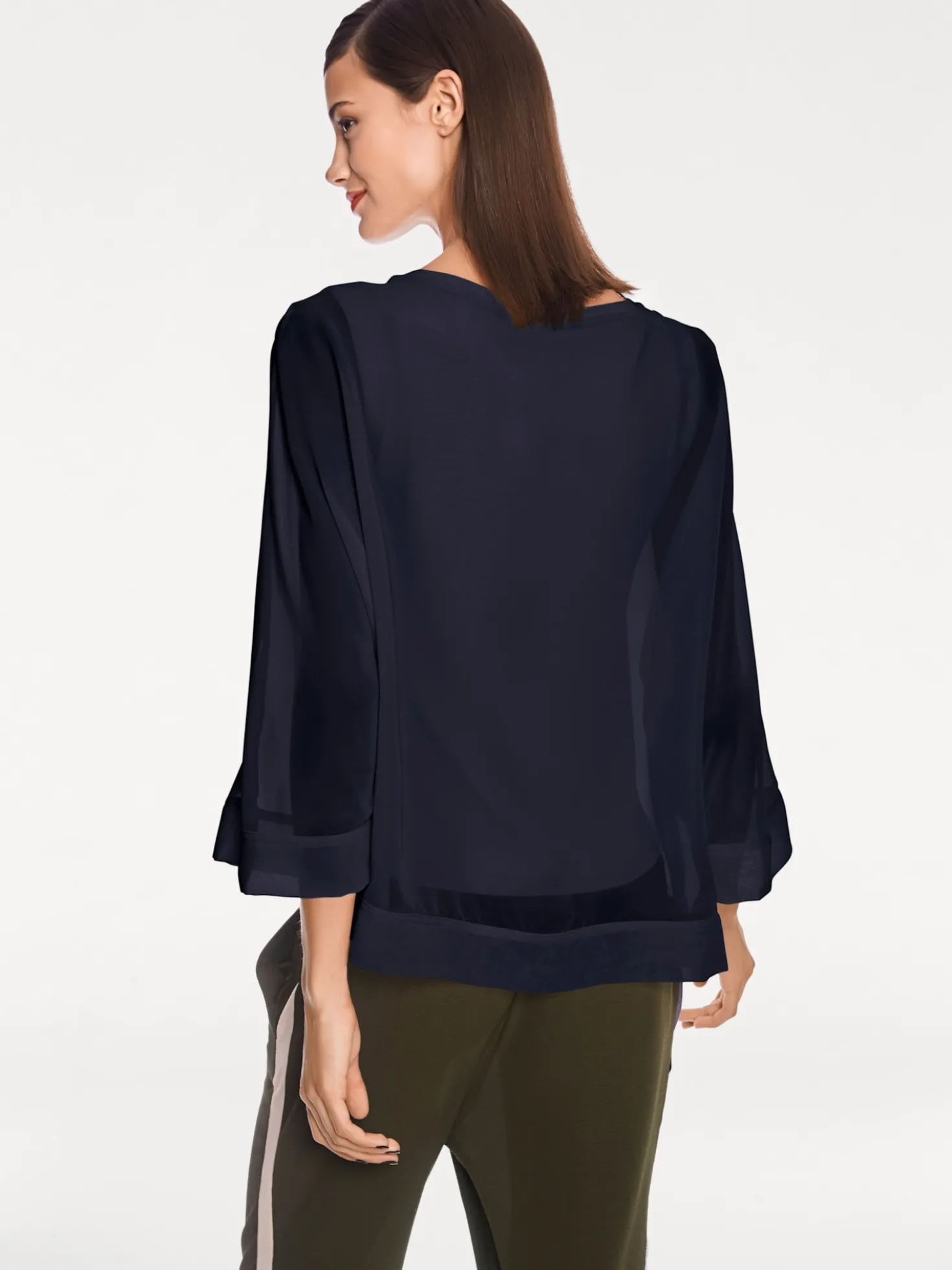 Blusenshirt mit Fledermausärmeln