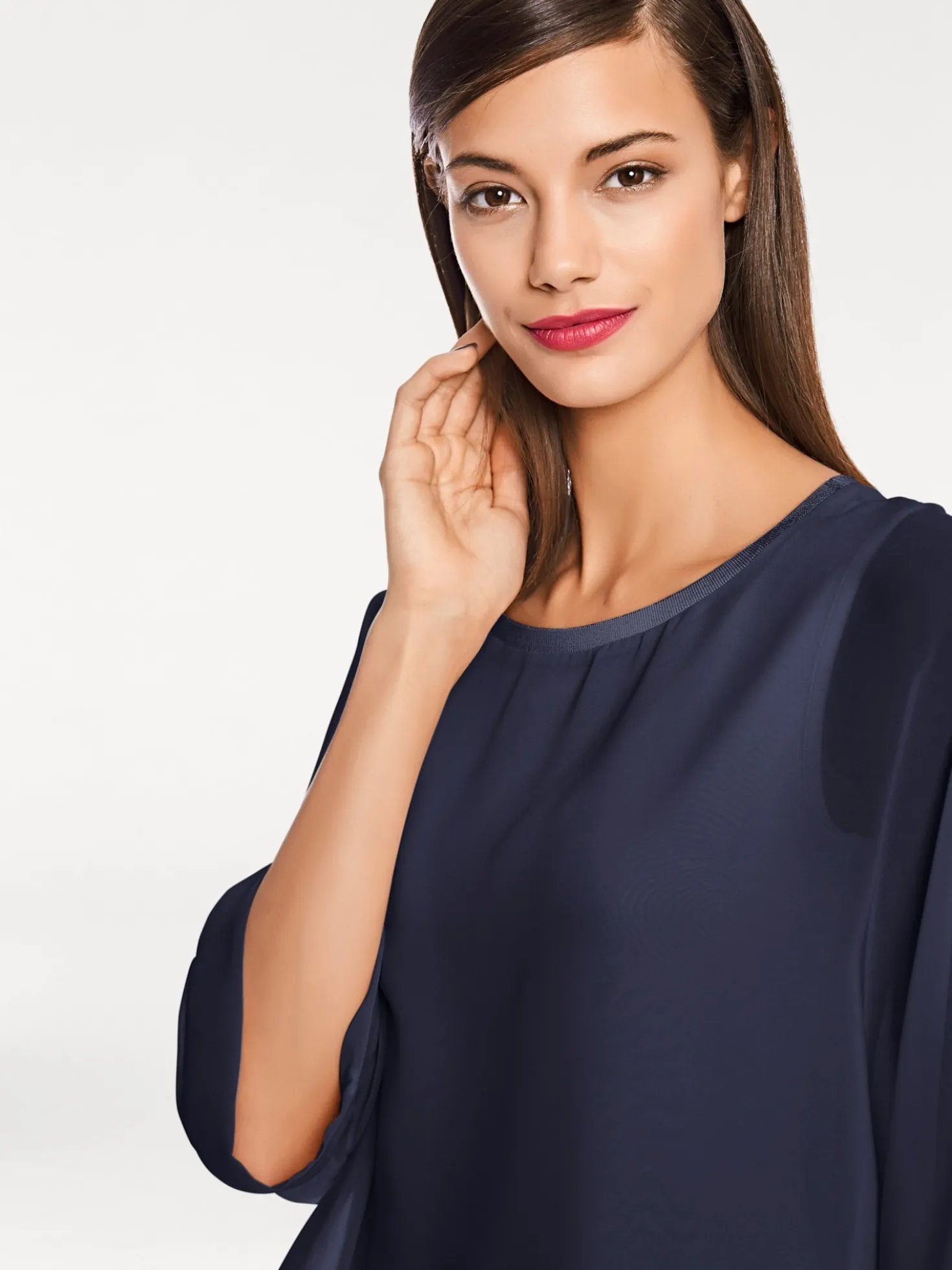 Blusenshirt mit Fledermausärmeln