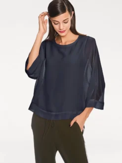 Blusenshirt mit Fledermausärmeln