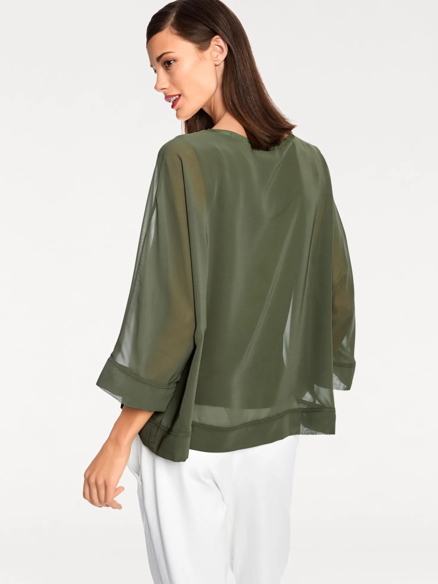 Blusenshirt mit Fledermausärmeln
