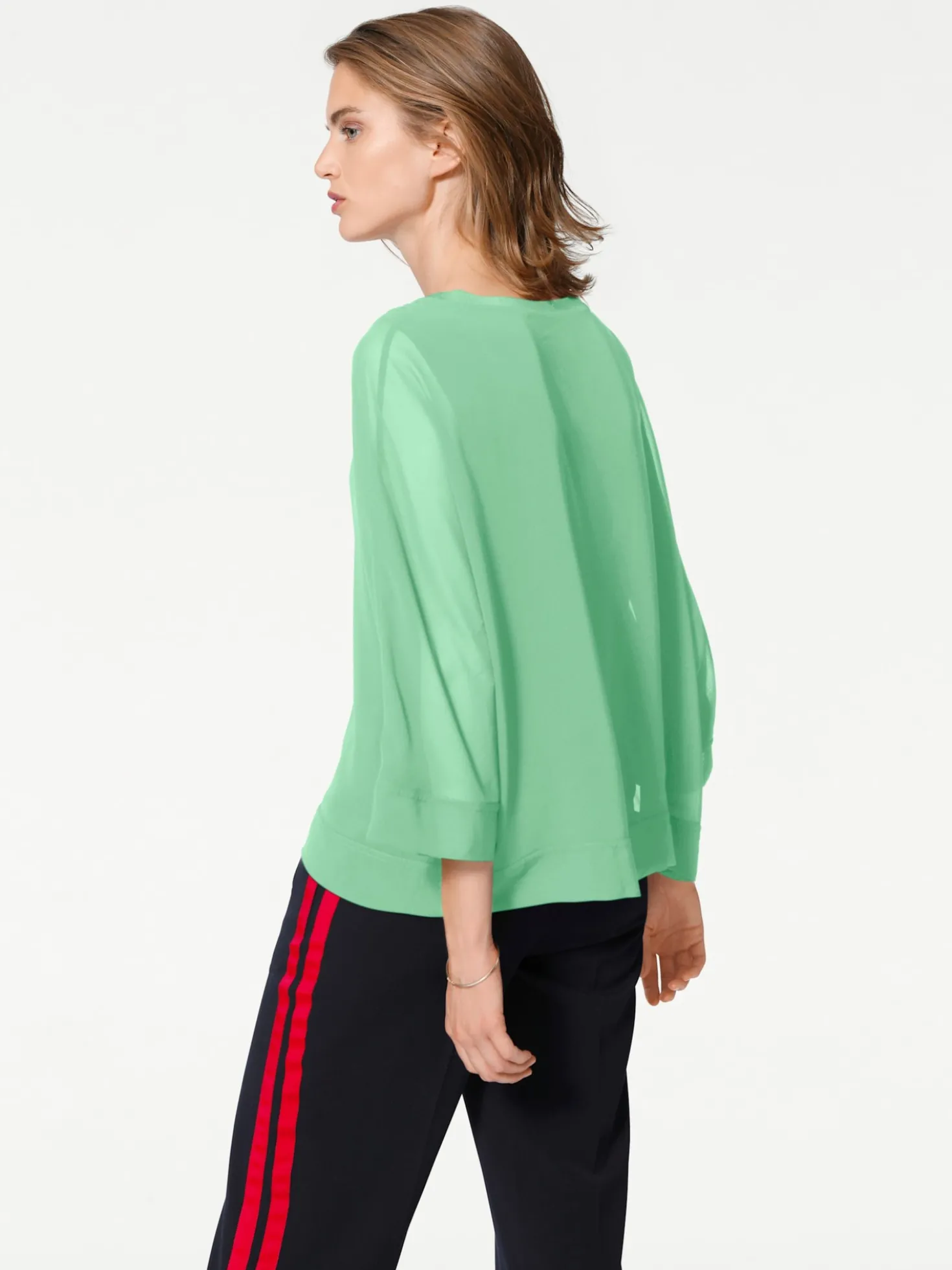 Blusenshirt mit Fledermausärmeln