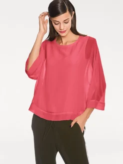 Blusenshirt mit Fledermausärmeln