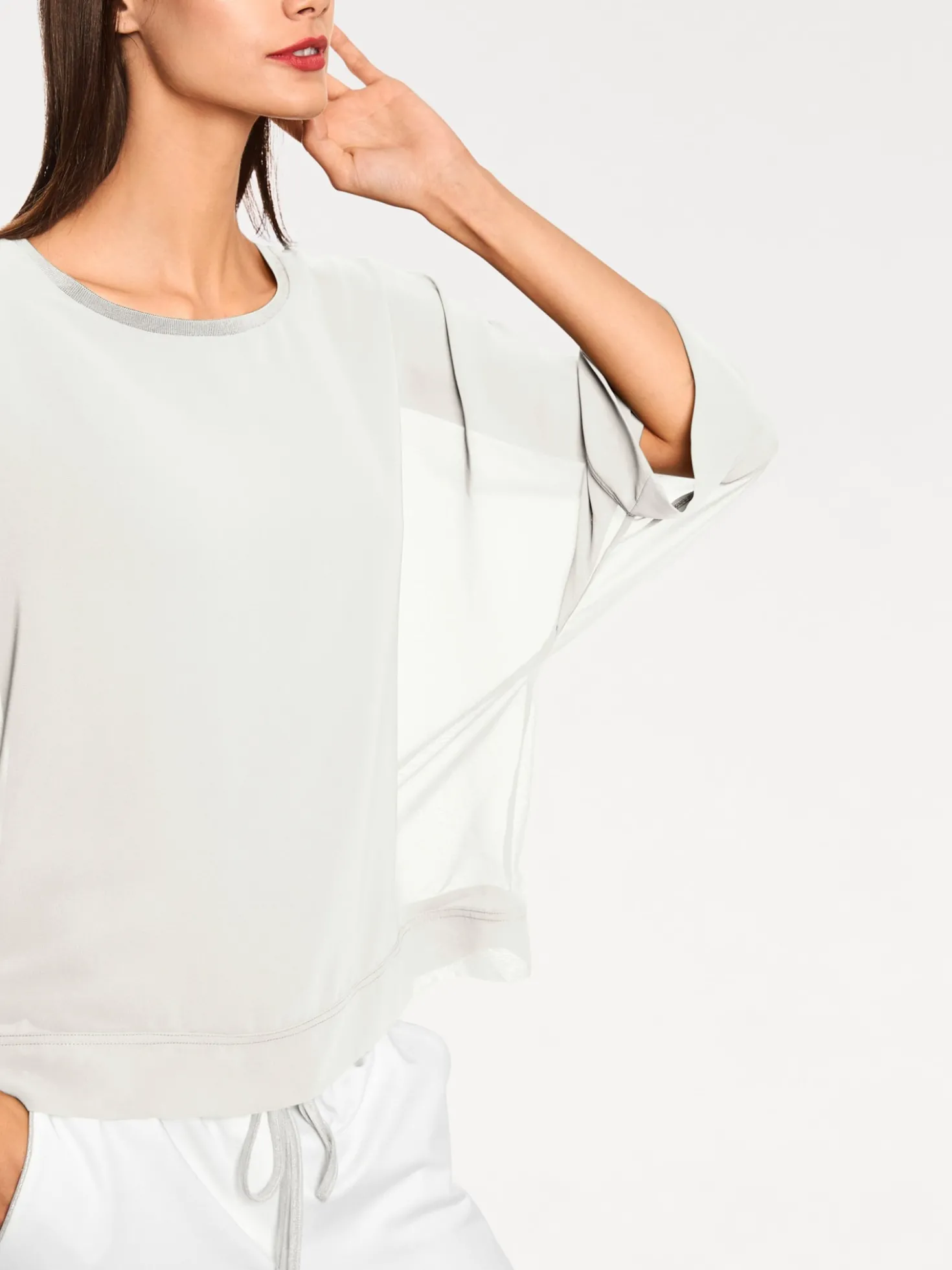 Blusenshirt mit Fledermausärmeln