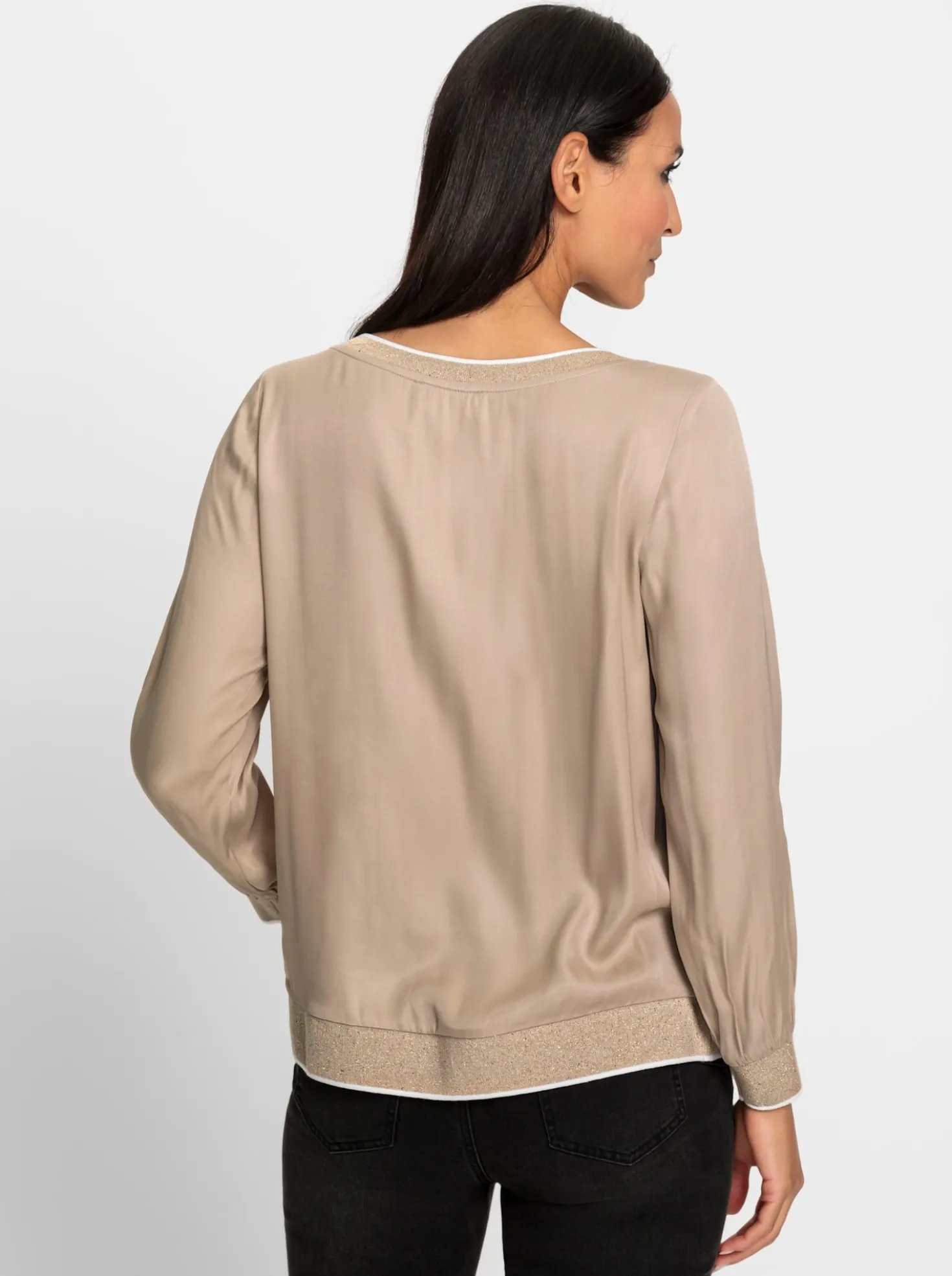 Blusenshirt mit Glanzgarnen