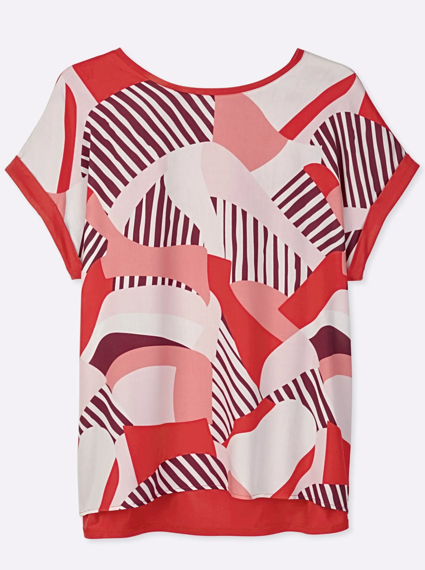 Blusenshirt mit Grafikprint vorn