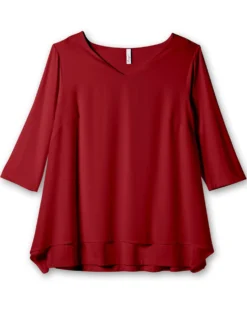 Blusenshirt mit Zipfelsaum