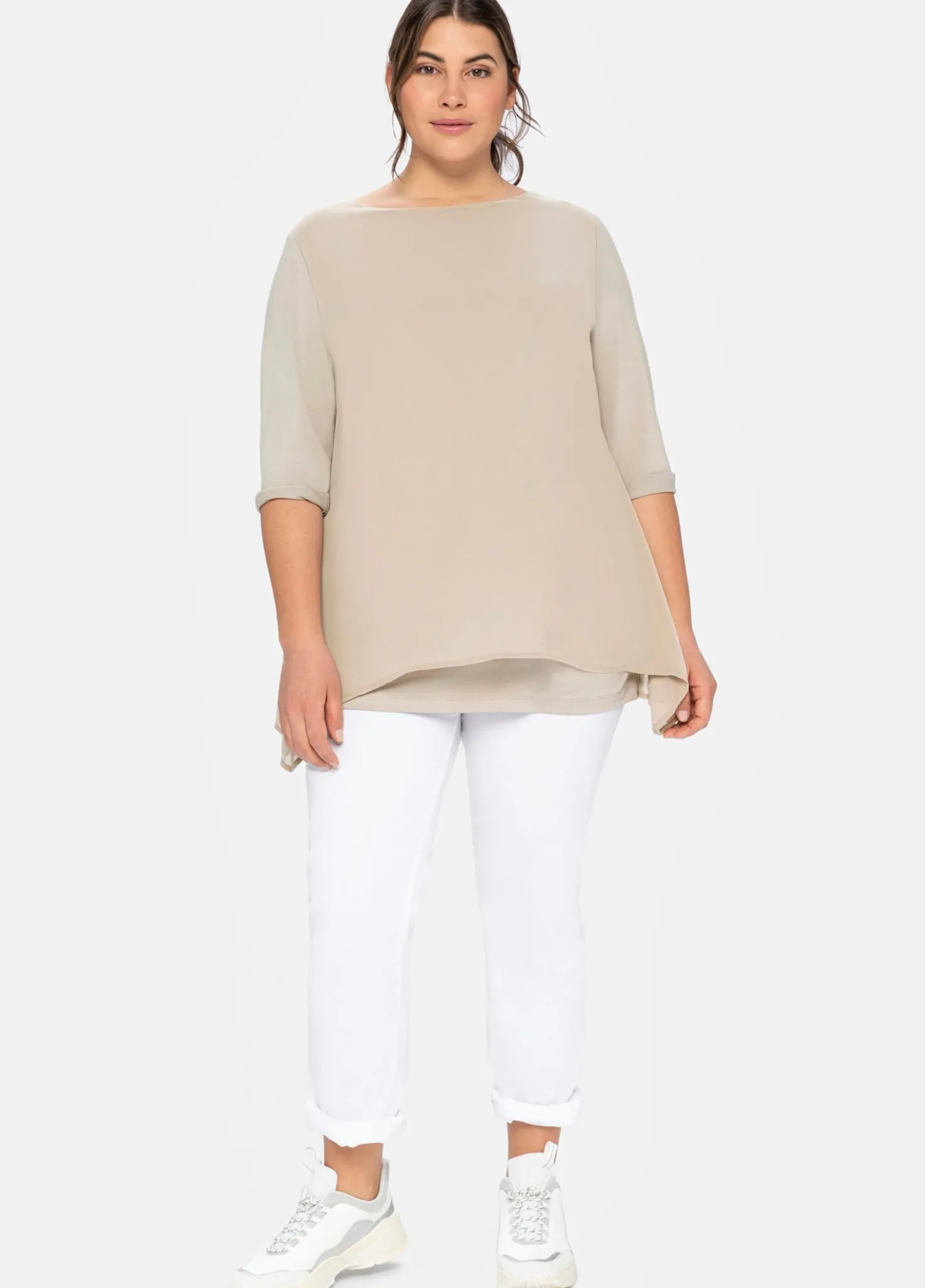Blusenshirt mit Zipfelsaum