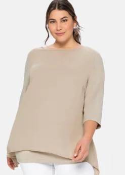 Blusenshirt mit Zipfelsaum