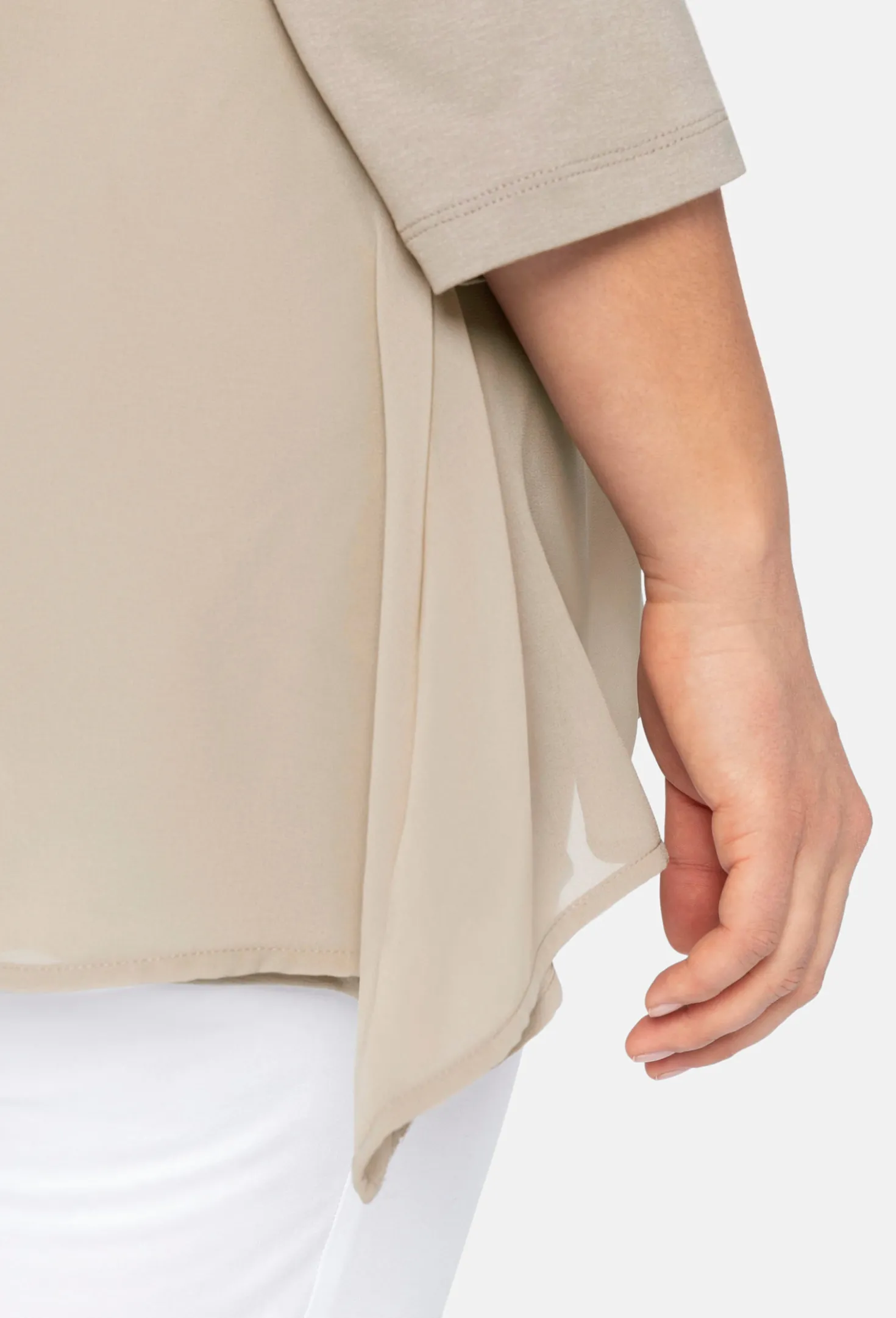 Blusenshirt mit Zipfelsaum