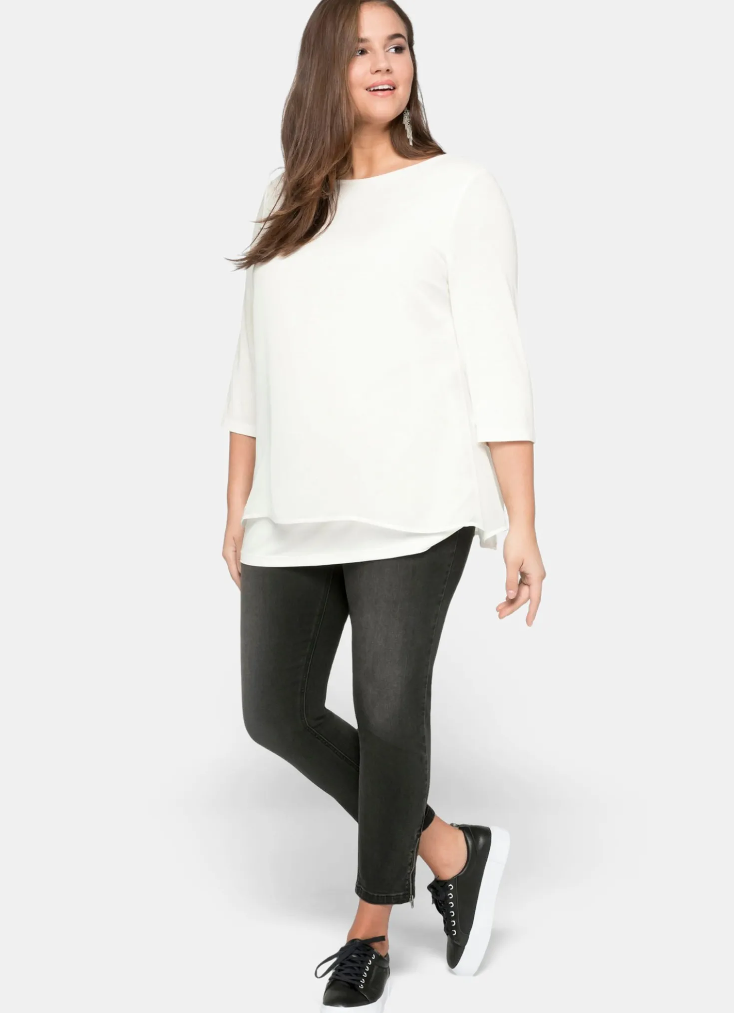 Blusenshirt mit Zipfelsaum