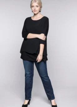 Blusenshirt mit Zipfelsaum