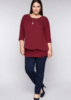 Blusenshirt mit Zipfelsaum