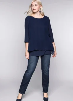 Blusenshirt mit Zipfelsaum