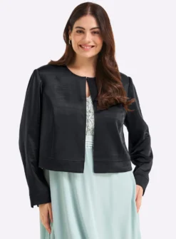 Bolerojacke im Blazer-Schnitt