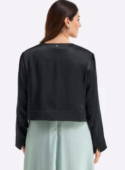 Bolerojacke im Blazer-Schnitt