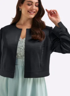 Bolerojacke im Blazer-Schnitt