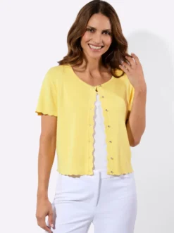 Bolero mit Wellenkante